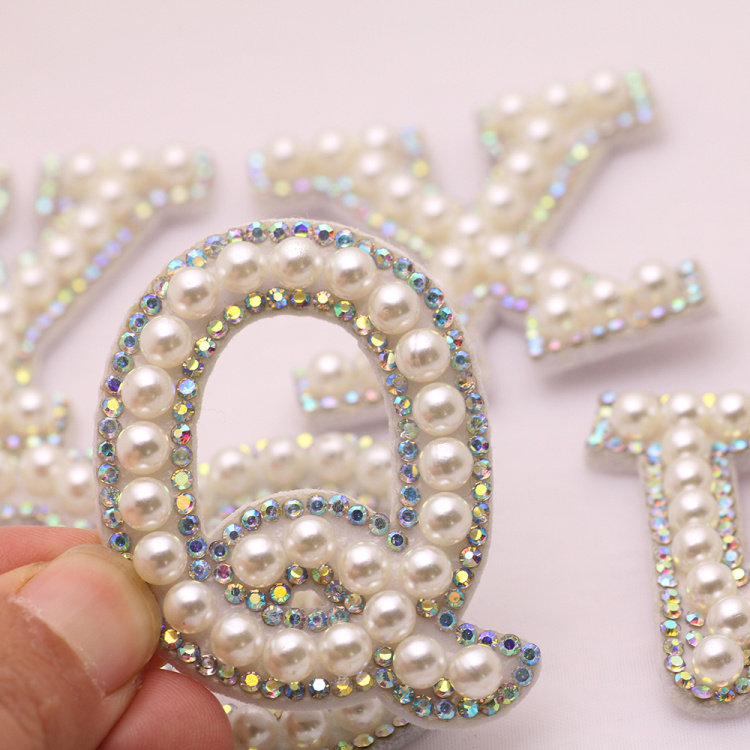 26 capital English letters Pearl Water Diamond Bsticks to DIY Clothing Hats Bag accessories Accessories Accessories Accessories