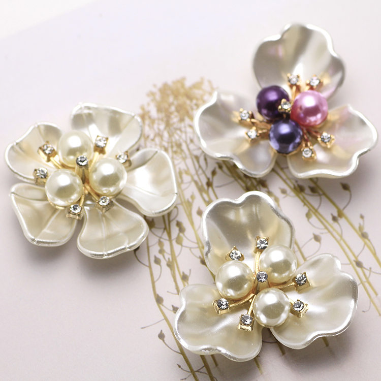 DIY accessories pearl flower diamond buckle clothing decorations diamond clothing accessories shoes bag accessories