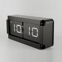 Brilliant Stainless Steel Oblong Automatic Page-turning Bell Creative Living Room Brief the large number of the Flap Seat Bell Pendulum