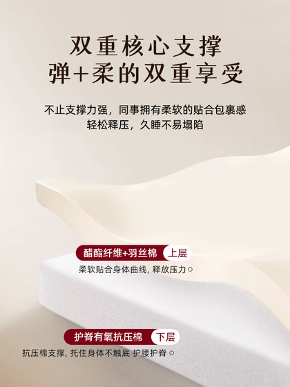Muji Deep Sleep Temperature-Regulating Mattress for Home Bedroom, Thickened Non-Slip Base Cover Single Mattress