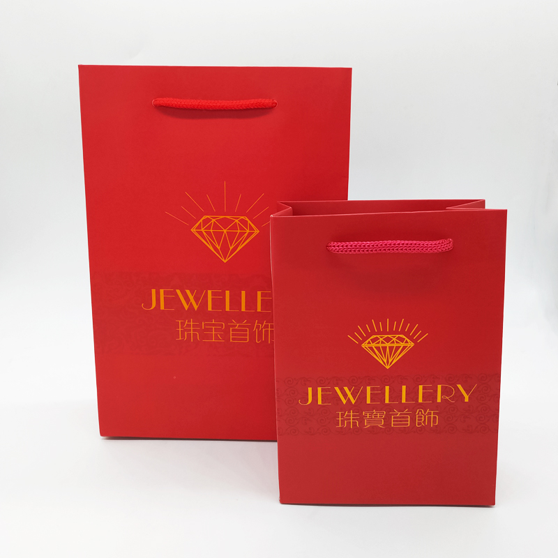Jewelry jewelry handbag red gift bag playjade special paper bag packaging bag packaging bag containing bag
