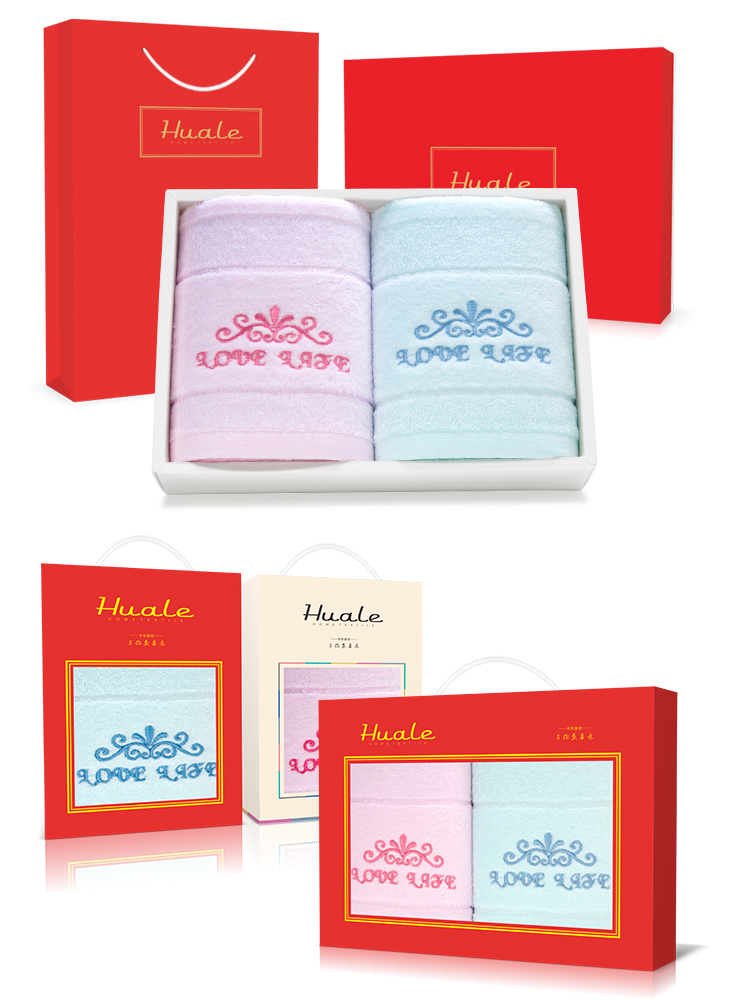 Khăn gói quà tặng đơn dải 2 hai khăn tắm ba bộ tùy chỉnh in logo thêu chữ cưới quà cưới - Khăn tắm / áo choàng tắm mua khăn tắm