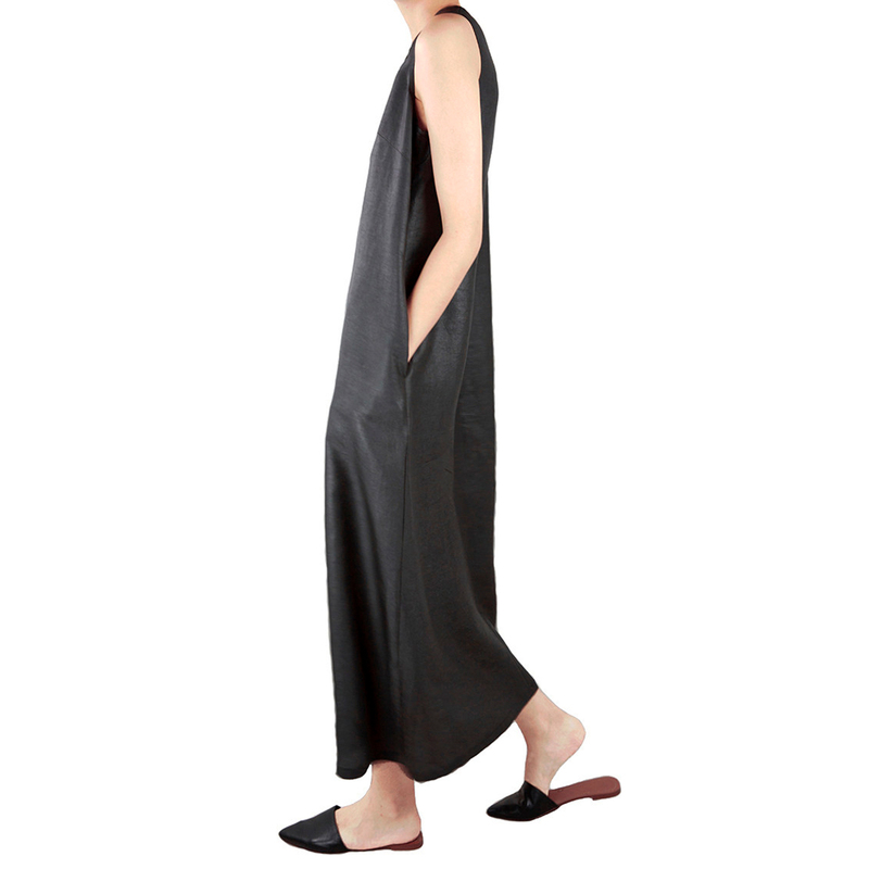 Cleanflow | Heavy Weight Silk Fragrant Cloud Silk Sleeveless Vest Dress with a High-End Feel, 2026 Summer New Style Cleanflow | Heavy Weight Silk Fragrant Cloud Silk Sleeveless Vest Dress with a High-End Feel, 2026 Summer New Style