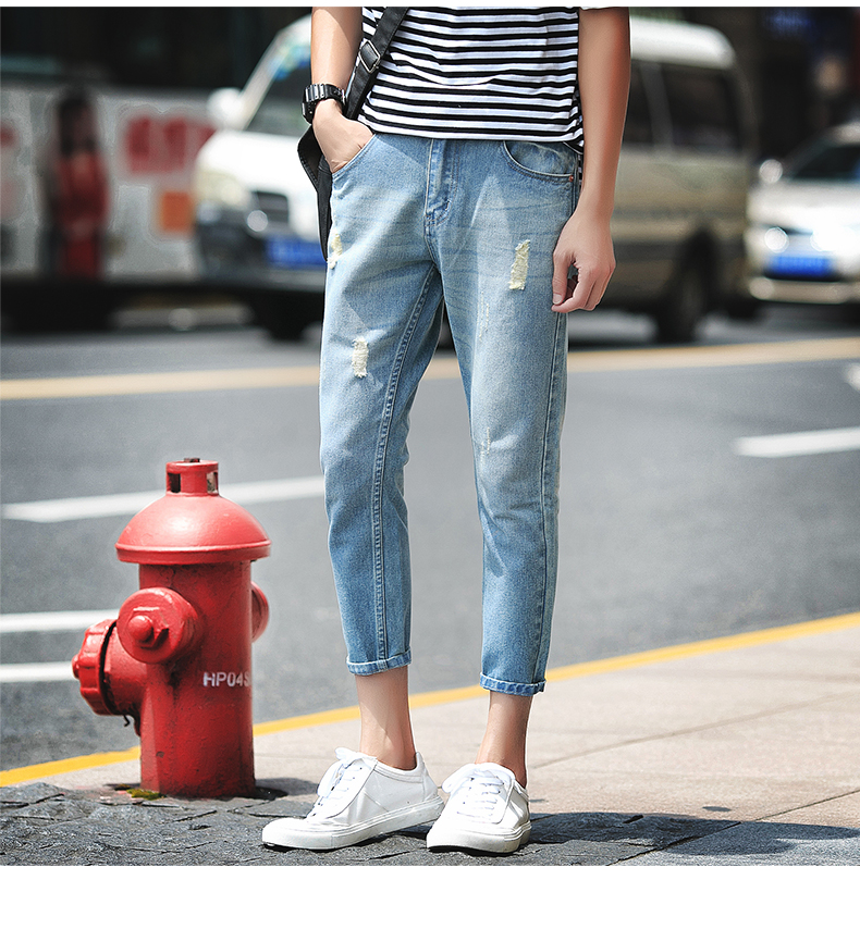 Jeans pour jeunesse Sarouel en coton pour été - Ref 1462605 Image 14