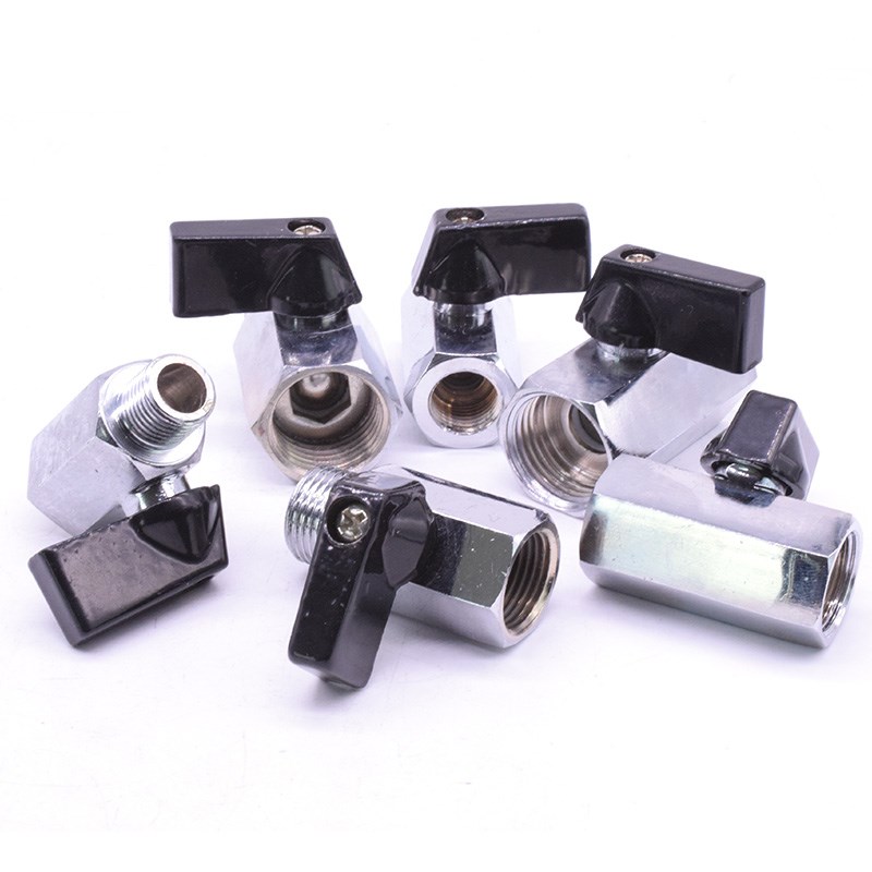 Mini ball valve inside and outside silk ball valve 1 8 copper ball valve Short handle ball valve miniature ball valve 1 minute 2 points 3 points 4