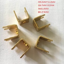 Copper bracket M4 hardware stamping parts can be customized