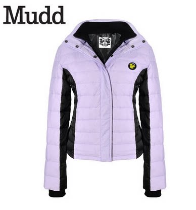 Оригинальная женская демисезонная повседневная спортивная теплая куртка-пуховик Mudd с капюшоном, облегающая, толстая, на меху