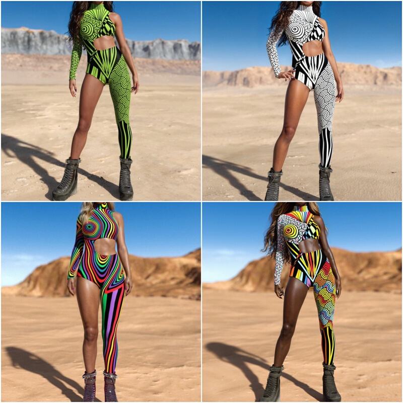 2025 Halloween New Product Bodysuit 3D Digital Printing Adult Cosplay One-Piece Costume