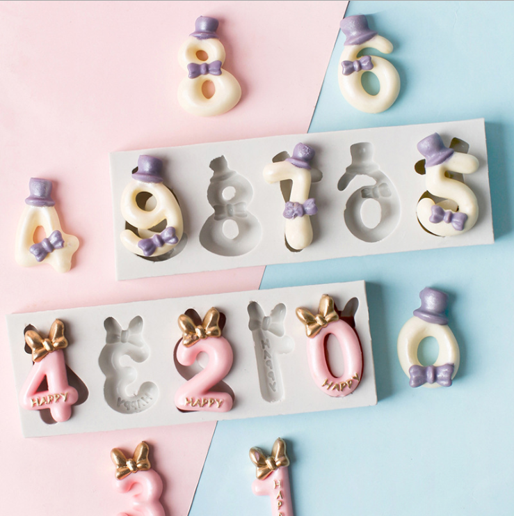 Butterfly-knife cap Digital lollipop mold butterfly chocolate coral sugar cake dessert silicone mold