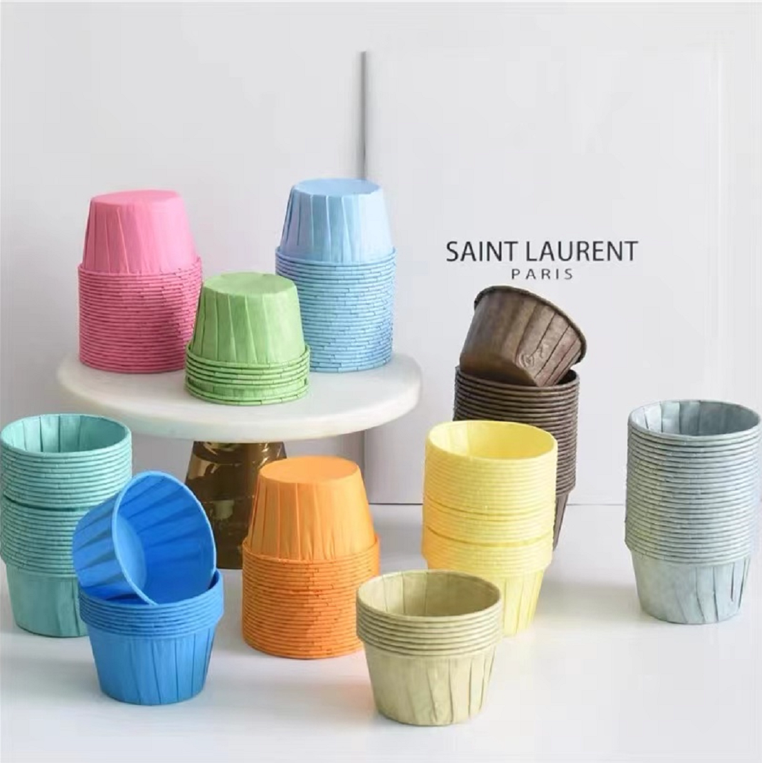 Gold medium-sized high temperature cake cupMafen baking tool baking toast Mafen cup cup cup cup coil