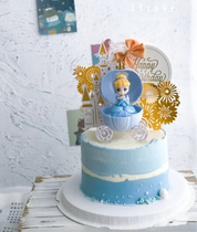 Cartoon Birthday Cake Decorated with Torkle Snow Princess Aisha Princess Birthday Cake Decoration