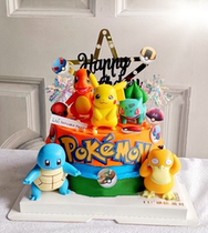 Netred can reach duck birthday cake decoration of Pokémon Pets Pikachu Elves Dessert Dessert Dress