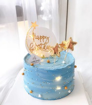 Iron Moon Cake Decoration Lights Star Moon Cake Decoration Star Moon Baking Plugin