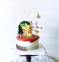 Cartoon Children Birthday Cake Decoration Pendulum Leather Kachu Cartoon Scene Decorate Pet Genie Paparazzi