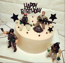 Cake Decoration Military Soldier Model Swing Piece With Joint Disposable Arms Doll 6 Only