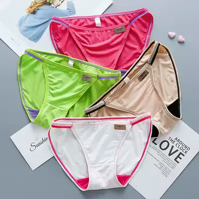 4-pack Modal women's panties are softer than pure cotton, cotton fabric, sexy black safety pants, girl briefs