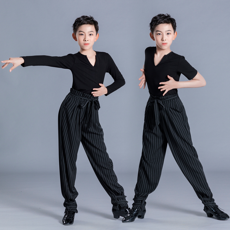 Boys' Latin Dance Practice Clothes, Children's Latin Dance Costumes, Competition and Grading Regulations, Performance Costumes, Summer
