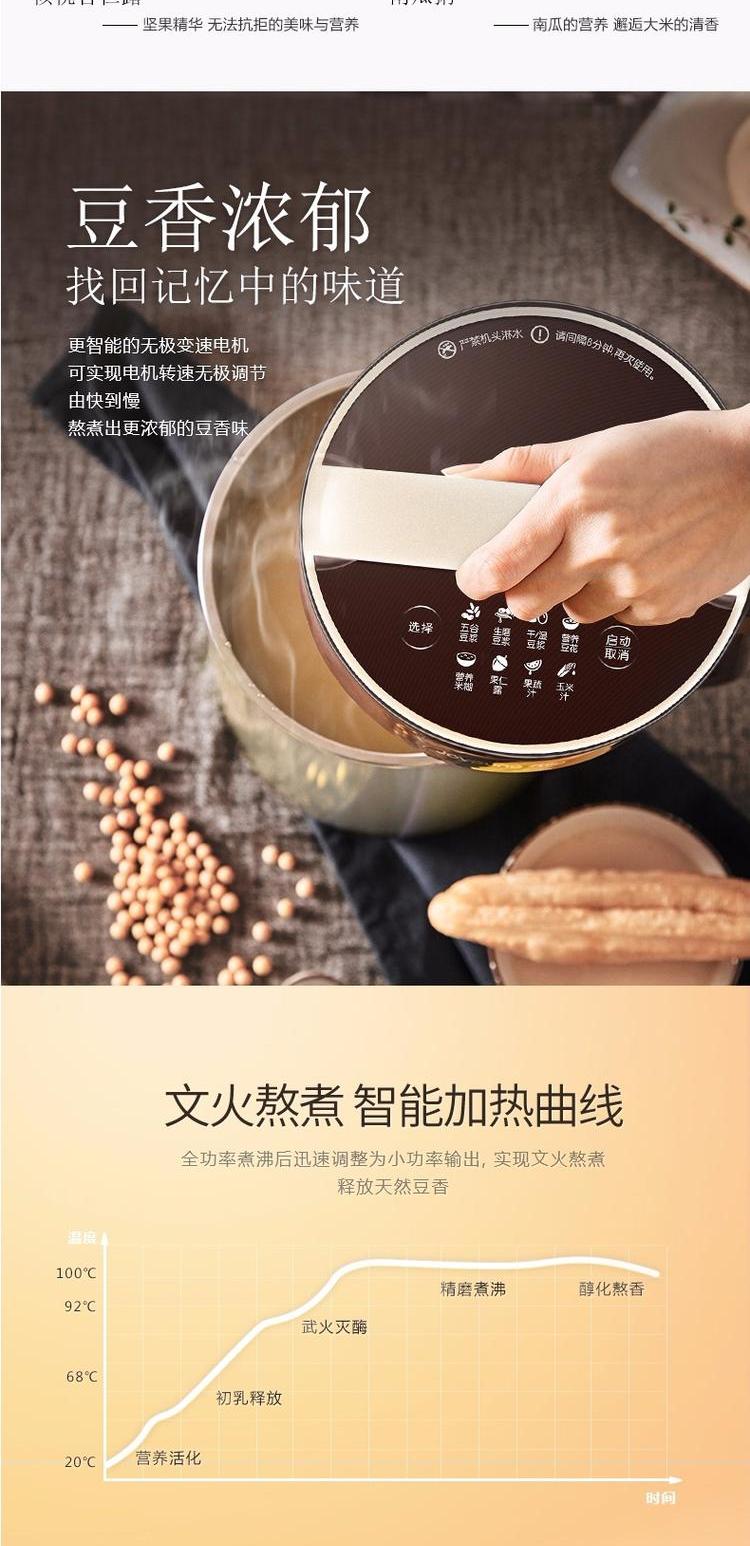 Joyoung / Jiuyang chính thức máy làm sữa đậu nành thông minh không chứa xỉ xỉ hàng đầu tại nhà đa chức năng chính hãng tự động máy xay nấu sữa hạt