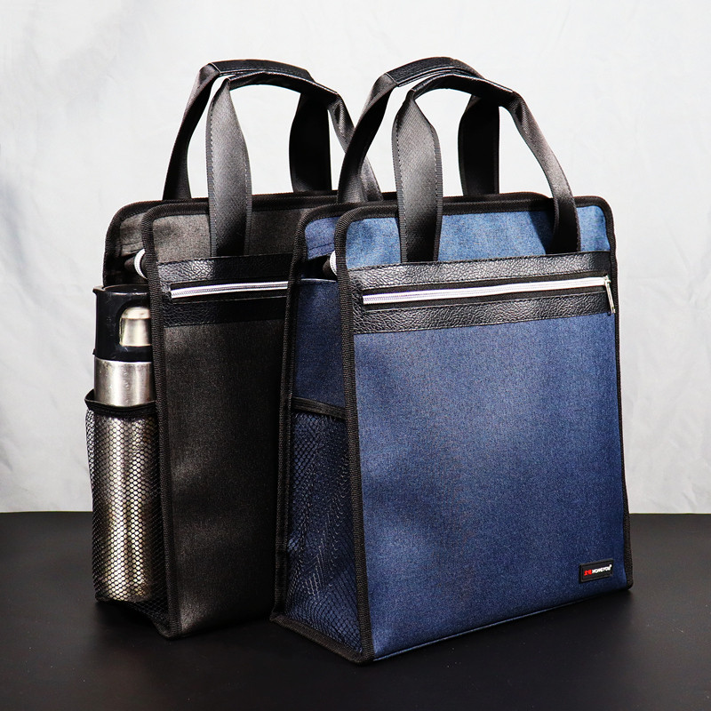 Briefcase men's office bag Vertical Single Shoulder Bag Inclined Satchel Bag Business Sap Bag Work Bag Meeting Bag Custom