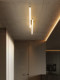 All-copper minimalist long corridor aisle light, high-end cloakroom ceiling light, modern simple entrance balcony light