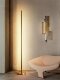 Designer All-Copper Floor Lamp, High-End Modern Minimalist Bedroom, Study, Living Room, Minimalist Light Luxury Standing Table Lamp