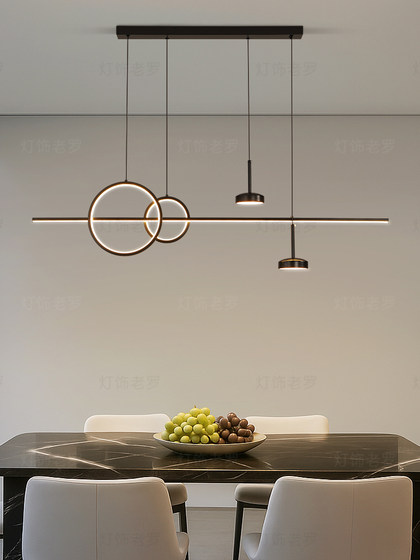 All-Copper Restaurant Chandelier 2026 New Model Modern Minimalist Dining Table Bar Counter Italian Minimalist Light Luxury Creative Personality Art