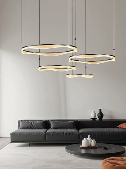 All-Copper Italian Minimalist Living Room Chandelier, Modern and Simple, Elegant 2026 New Model, High-End Light Luxury Main Light for the Hall