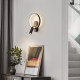 Simple and Creative All-Copper Bedroom Bedside Wall Lamp, Light Luxury Nordic Minimalist Master Bedroom Lighting, Modern Minimalist Zhongshan Lighting Fixtures
