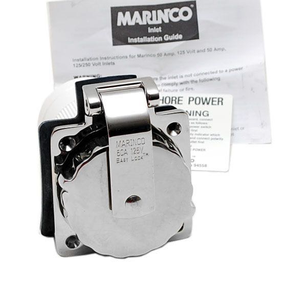 Yacht Sailing Yacht Disembark Power Socket Joints Stainless marinco 50 Amp 125V 250V