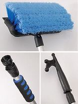 American outboard motor yacht sailing boat multifunctional telescopic pole boat deck brush flushing aluminum alloy handle boat hook