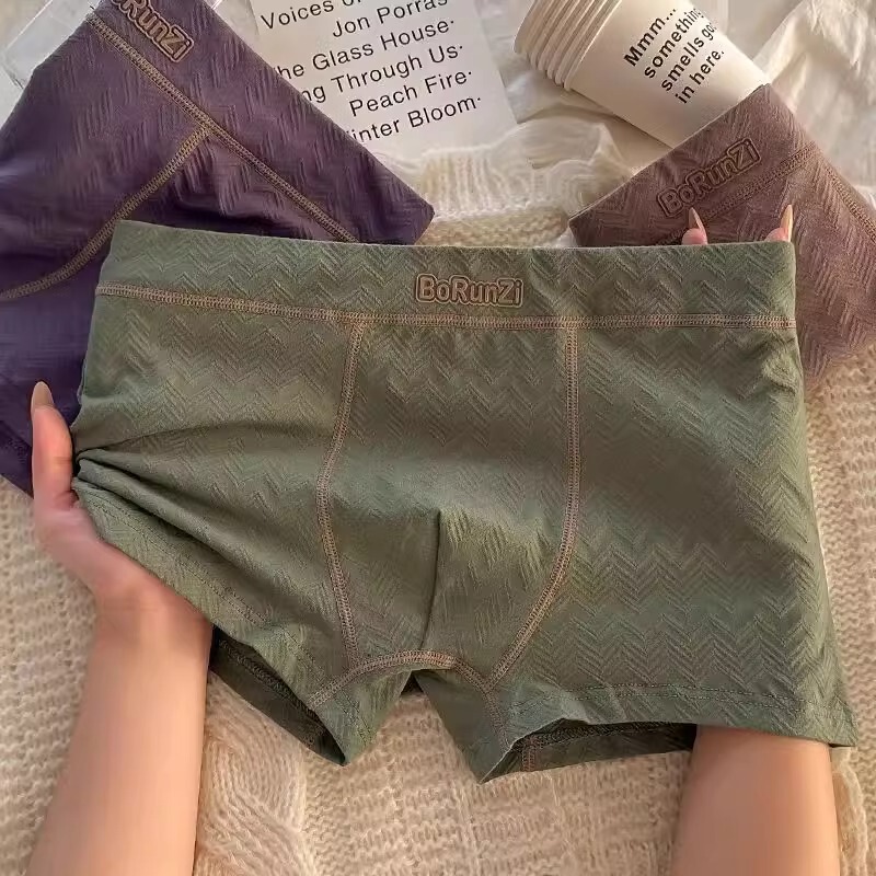 Victoria Pure Cotton Men's Underwear 2025 New Breathable Antibacterial Men's Boxer Briefs Loose Sweat-Absorbent Men's Shorts