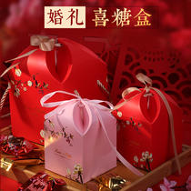 2019 New Chinese wedding candy box wedding wedding candy box trembles with Chinese style wedding candy box