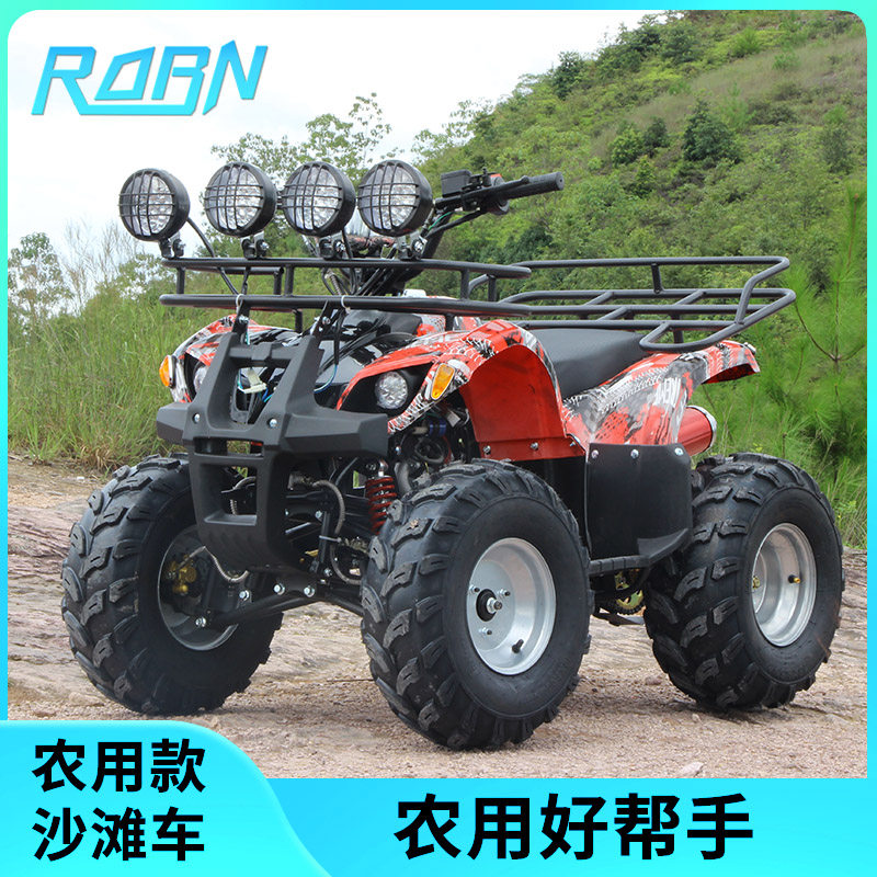 Farm Cargo All-Terrain Vehicle with Shelves, Four-Wheel Agricultural Beach Vehicle, Off-Road Motorcycle, Atv, Mountain All-Terrain Vehicle