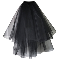 Simple Korean Tour Shot Halloween Dress up Black Short Double Cover Hippocampus Selfie Photo Head Yarn Hard Yarn