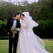 New Multilayer Photography Photo Bridal Wedding FLUFFY HEAD YARN WEDDING LONG TUG WHITE RITUAL HARD YARN SUPER FAIRY