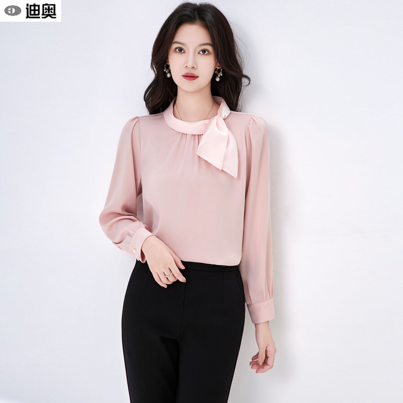 Dior French Gentle Style Long-Sleeved Shirt for Women 26 Spring and Autumn New Style Elegant Age-Reducing Socialite Style Versatile Work Clothing Shirt Dior French Gentle Style Long-Sleeved Shirt for Women 26 Spring and Autumn New Style Elegant Age-Reducing Socialite Style Versatile Work Clothing Shirt