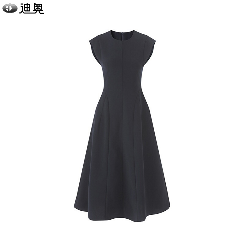 Dior French-Style Elegant Long Dress for Women 2026 Summer High-End Vintage Fashion Waist-Cinching Sleeveless Dress