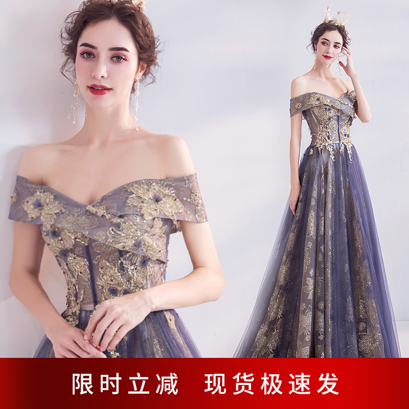 Purple Dinner Annual Conference Arts And Crafts Performance Stage Walking Show Conductor Beauty Voices Great Chorus Wedding Dresses 2476