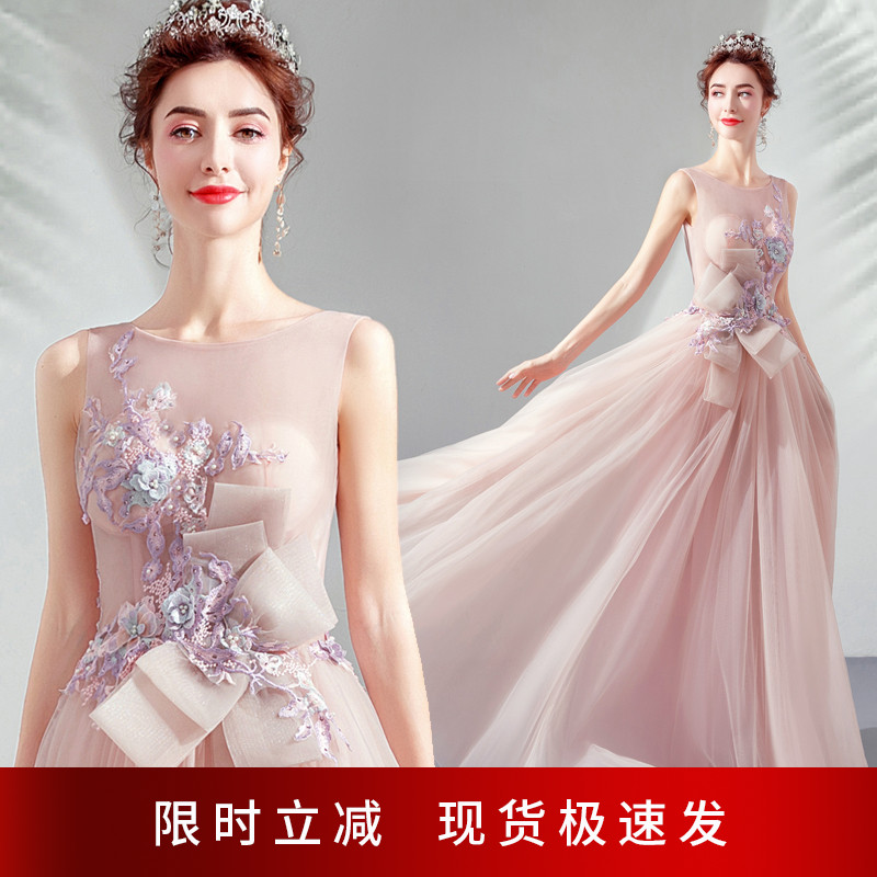 Angel Married Naked Pink Brides Wedding Toast To Betrothed betrothed to Wedding Wedding Gala Evening Dress 7196