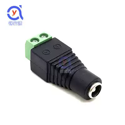 DC female connector power adapter terminal 12V with wire Post power plug monitoring welding-free male and female conversion head