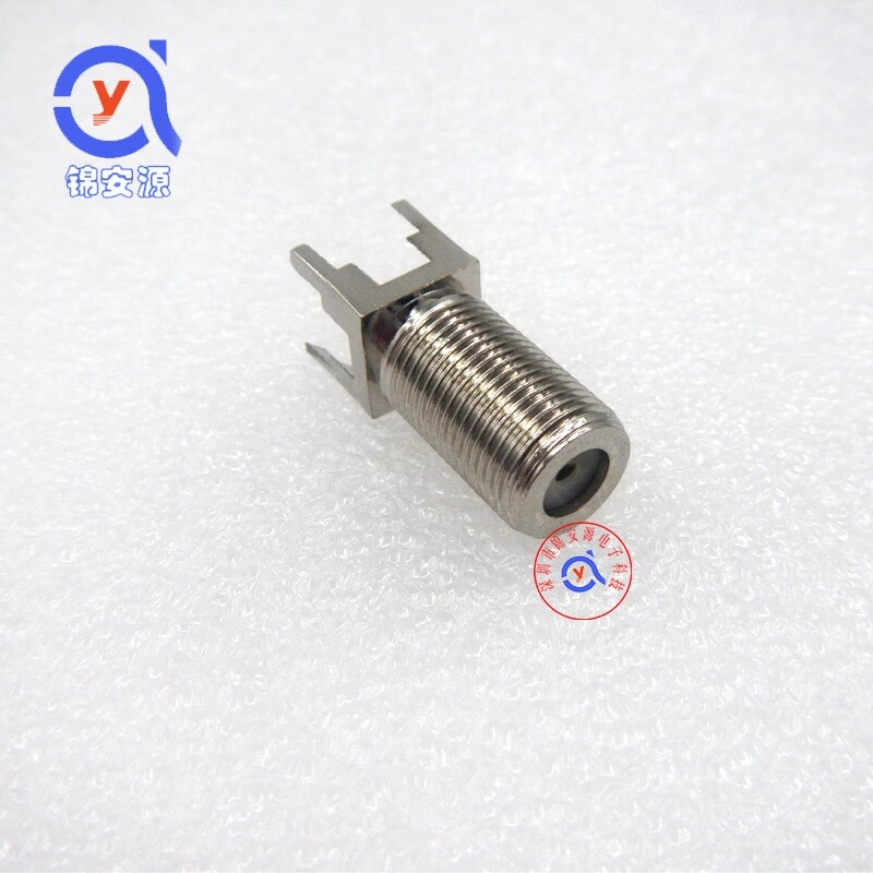 PCB panel F seat British all-copper four-footed F head cable digital TV connector