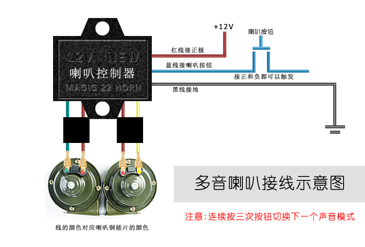 Tốc độ xe máy xe ốc sừng 12 v electric scooter xe máy còi chống thấm nước cao woofer