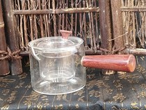 High-temperature resistant small green citrus special Puer tea maker tea water separation glass cooking tea with small single pot utilitt tea furniture