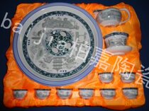 11 ceramic Puer Tea Road kung fu tea set porcelain tea tray teapot tea cup tea preparation public Cup