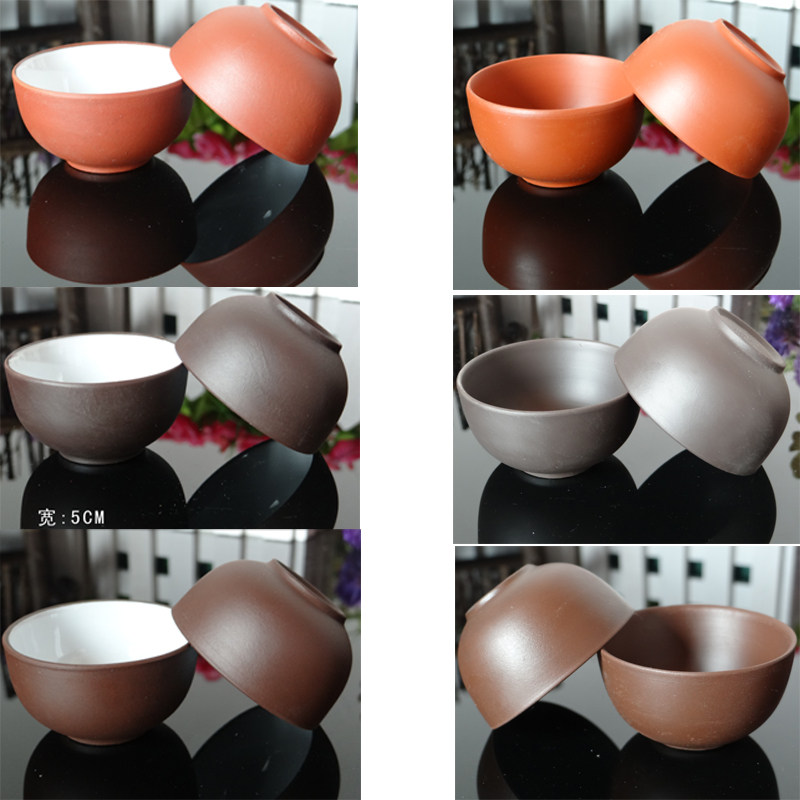 Gongfu tea Purple Sand Tea Cup Tea Bowl Tasting Cup Black Red Brown Tea Cup Multiple Accessories Suit Tea Set