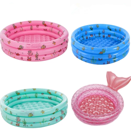 Морской бассейн с шариками для рыбалки, увеличенная толщина, русалка, 80-100-130-150см