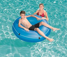 надувной круг 成人雾状绳圈游泳圈加厚充气美人鱼浮圈双把手彩虹救生圈天鹅泳圈