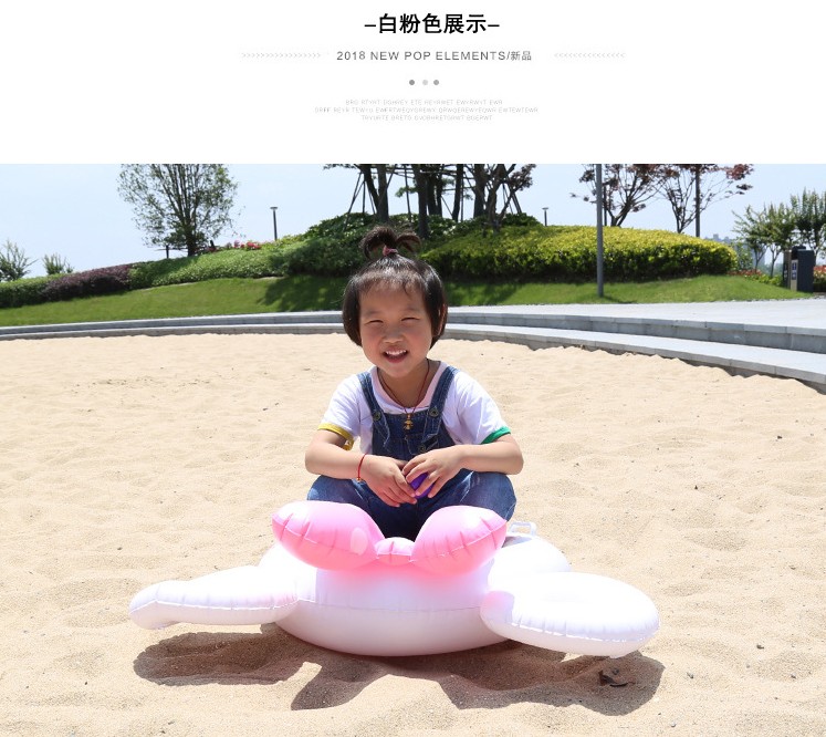 INS trẻ em hoạt hình nơ hồng Minnie bé bơi vòng lẻ quần lẻ vòng tay cầm vòng cứu sinh - Cao su nổi mua phao bơi cho bé