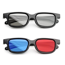 Adult 3d glasses cinema dedicated passive polarized glasses 3D TV cinema red and blue stereo glasses projection