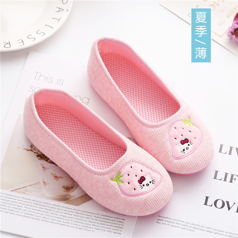 Moon Shoes Summer Thin bag heel postpartum spring and autumn indoor breathable pregnant woman thick bottom slippers non-slip soft bottom pregnant women shoes